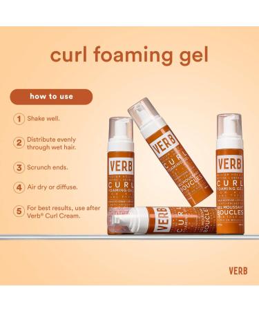 Shop Verb Curl Foaming Gel for Definition + Frizz-Fighting - 6.7 oz Online - Best Price & International Shipping - Buy Online on GoSupps.com