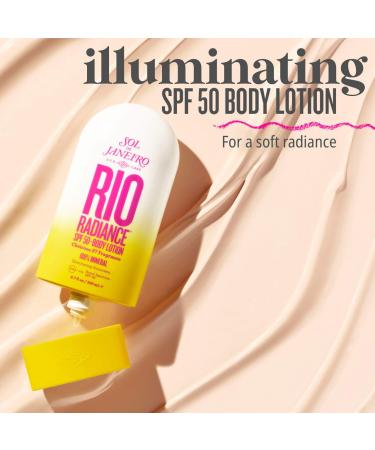 Shop Sol de Janeiro Rio Radiance SPF 50 Mineral Body Lotion Sunscreen with Niacinamide - 6.7 oz / 200 mL Online - Best Price & International Shipping - Buy Online on GoSupps.com