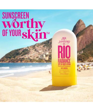 Shop Sol de Janeiro Rio Radiance SPF 50 Mineral Body Lotion Sunscreen with Niacinamide - 6.7 oz / 200 mL Online - Best Price & International Shipping - Buy Online on GoSupps.com