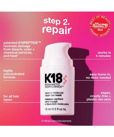 Shop K18 Biomimetic Hairscience Mini Damage Repair Essentials Hair Set Online - Best Price & International Shipping - Buy Online on GoSupps.com