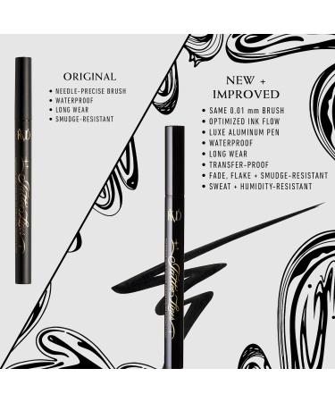Shop KVD Beauty Mini Tattoo Liner Vegan Waterproof Liquid Eyeliner - 0.007 oz / 0.2 mL Trooper Black - satin black Online - Best Price & International Shipping - Buy Online on GoSupps.com