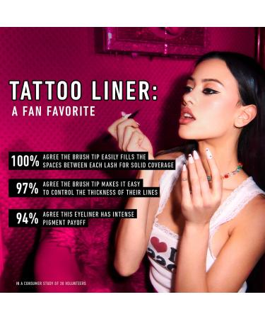 Shop KVD Beauty Mini Tattoo Liner Vegan Waterproof Liquid Eyeliner - 0.007 oz / 0.2 mL Trooper Black - satin black Online - Best Price & International Shipping - Buy Online on GoSupps.com