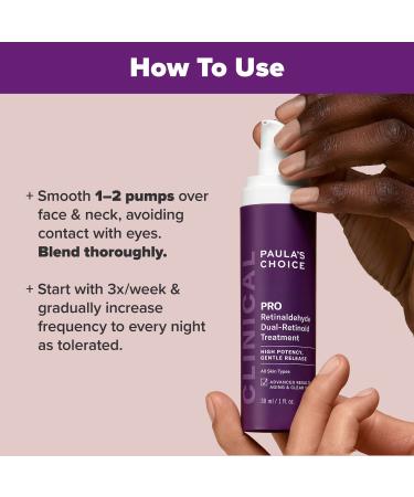 Shop Paula's Choice Clinical PRO Retinaldehyde Dual-Retinoid Treatment for Clear Luminous Skin - 1 oz / 30 mL Online - Best Price & International Shipping - Buy Online on GoSupps.com