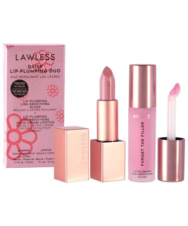 LAWLESS Daisy Plumping Gloss and Lipstick Duo