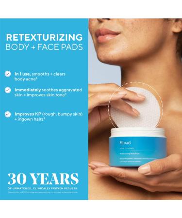 Shop Murad Retexturizing Body Pads with Salicylic Acid - 45 pads / pack Online - Best Price & International Shipping - Buy Online on GoSupps.com