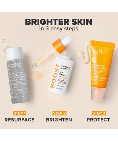 Shop Paula's Choice Brighter Days Ahead Kit with Vitamin C and AHA for Discoloration Online - Best Price & International Shipping - Buy Online on GoSupps.com