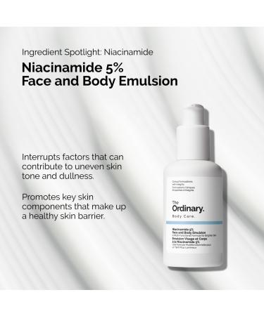 Shop The Ordinary Niacinamide 5% Face & Body Emulsion - 3.4 oz / 100 ml Online - Best Price & International Shipping - Buy Online on GoSupps.com