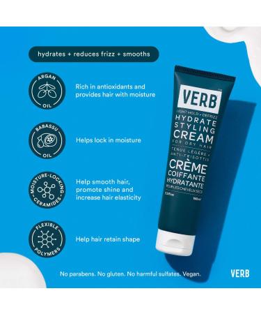 Shop Verb Hydrate Light Hold Hair Styling Cream - 5.3 oz Online - Best Price & International Shipping - Buy Online on GoSupps.com