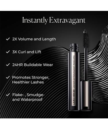 Shop Laura Mercier Caviar Extravagant Volumizing & Lenghthening Waterproof Mascara - 0.287 oz / 8.5 mL Black Online - Best Price & International Shipping - Buy Online on GoSupps.com