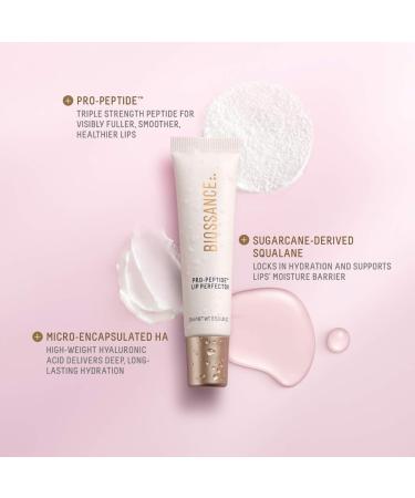 Shop Biossance Pro-Peptide Hydrating Lip Perfector Balm with Hyaluronic Acid - 0.5 oz / 15 g Online - Best Price & International Shipping - Buy Online on GoSupps.com
