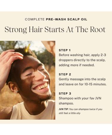 Shop JVN Complete Pre-Wash Scalp & Hair Strengthening Treatment Oil - 1.7 oz/ 50 ml Online - Best Price & International Shipping - Buy Online on GoSupps.com