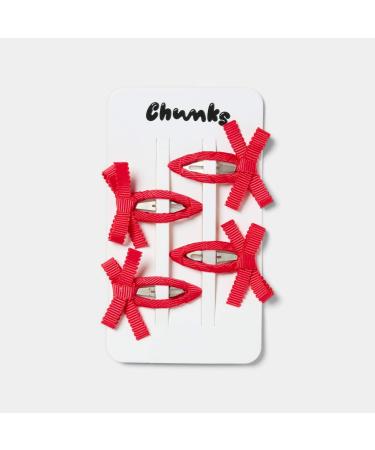 Shop Chunks Bow Snap Hair Clips -Cherry Online - Best Price & International Shipping - Buy Online on GoSupps.com