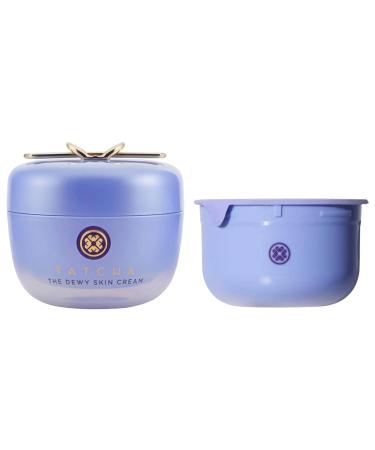 Tatcha The Dewy Skin Cream Moisturizer Full Size & Refill Pod Bundle - Dewy Skin Cream Refillable Moisturizer Kit