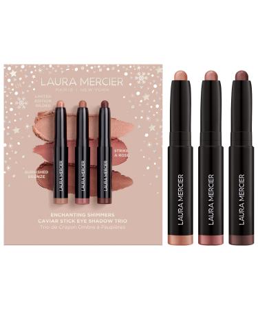 Laura Mercier Enchanting Shimmers Mini Caviar Stick Eyeshadow Trio - Shimmer finish - Mini size