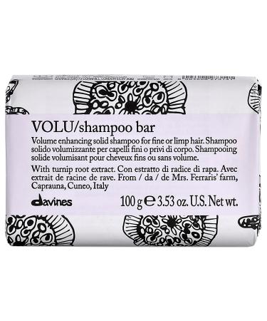 Davines VOLU Volumizing Shampoo Bar for Fine Hair - 3.53 oz/ 100 g