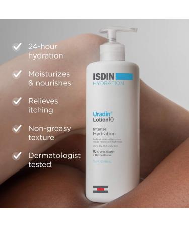 Shop ISDIN Uradin Lotion 10 Hydrating Body Lotion for Dry Skin - 13.5 oz / 400 ml Online - Best Price & International Shipping - Buy Online on GoSupps.com