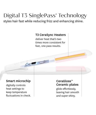 Shop T3 SinglePass StyleMax Professional 1" Flat Iron with Automated Heat Online - Best Price & International Shipping - Buy Online on GoSupps.com
