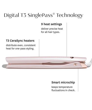Shop T3 SinglePass Smooth X Professional Flat Iron with Extra-Long Plates Online - Best Price & International Shipping - Buy Online on GoSupps.com