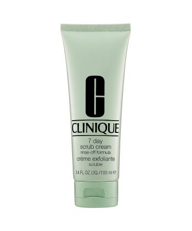 CLINIQUE 7 Day Face Scrub Cream Rinse-Off Formula - 3.4 oz/ 100 mL