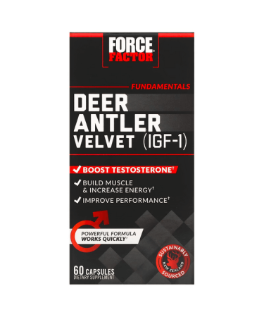 Force Factor - Deer Antler Velvet (IGF-1) - 60 Capsules 
