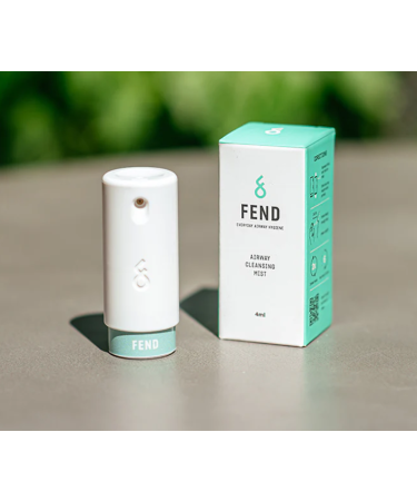 FEND | A Daily Airway Hydration Mist for Cleaner, Filtered Breathing | Saline Spray, No Drip Droplets | Relief for Your Nose - Breathe Better. Breathe Easy | Disposal System 1 Pack