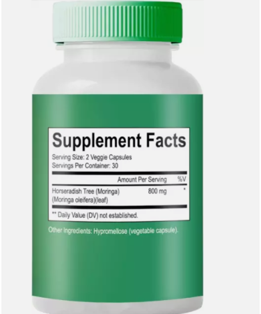 Locred Rosabella Moringa Powder Capsules - 800mg of Pure Nutrient- 60 Capsules - Buy Online on GoSupps.com