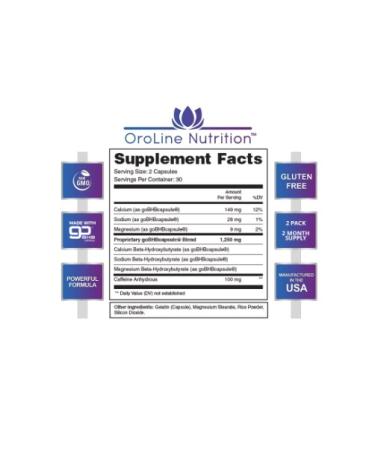 OroLine Nutrition Keto Pills - BHB Supplement 2 Pack | 120 Capsules for Weight Loss & Energy - Buy Online on GoSupps.com