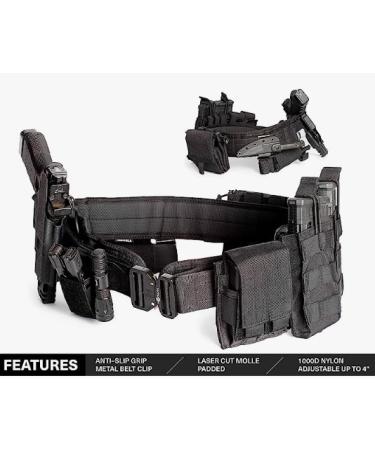 Tacticon Battle Belt | Padded Tactical Duty Belt with Metal Quick Release Buckle by Combat Veteran-Owned Company - Buy Online on GoSupps.com
