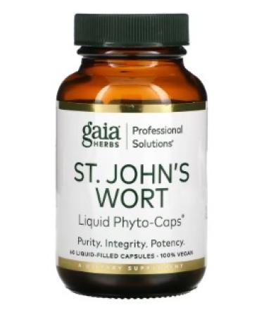 Gaia Herbs St. John's Wort Stress Support - 60 Liquid-Filled Capsules