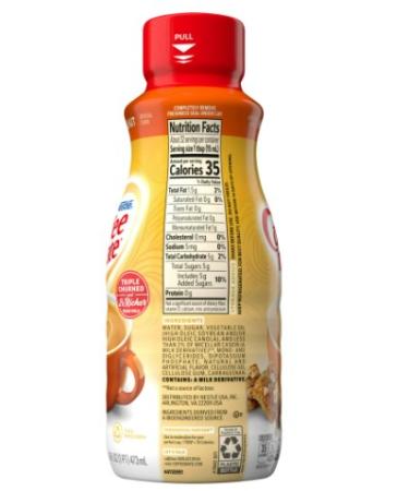 Nestle Coffee mate Hazelnut Liquid Coffee Creamer  16 fl oz - Buy Online on GoSupps.com