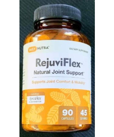 DailyNutra RejuviFlex - Natural Joint Supplement with ApresFlex Boswellia Serrata Turmeric Curcumin & White Willow Bark - for Overall Joint Health & Function - (90 Capsules) 1
