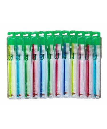 GUM 411 Classic Full size brushes Soft Toothbrush With Rubber Tip - 12 count - Buy Online on GoSupps.com