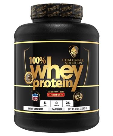 Challenger Nutrition 100% Whey Protein Powder - Strawberry - 5 lbs.