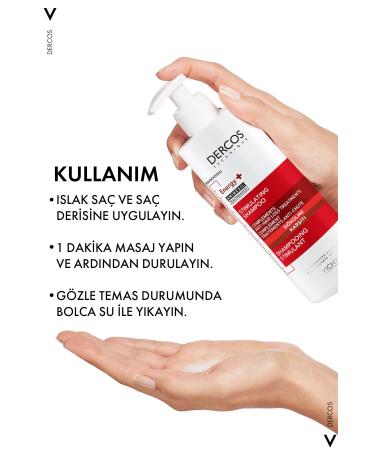 Vichy Anti Hair Loss Strengthening and Shine Shampoo 400 ml... Dercos Energy - Buy Online on GoSupps.com