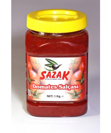 Sazak Olive Olive Oil Tomato Paste 1 KG Homemade Additive-Free Natural