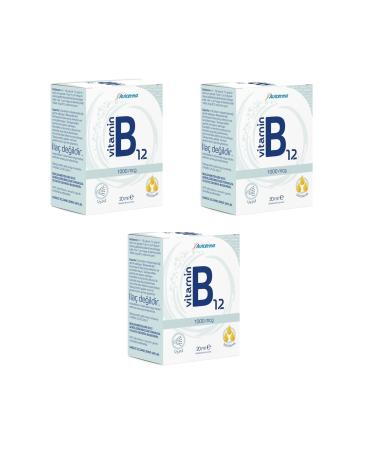 Avicenna Vitamin B12 1000 Mcg - 500 Drops Spray 3 Pieces - Buy Online on GoSupps.com