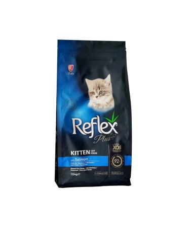 Reflex PLUS KITTEN SALMON PUPPY CAT FOOD 1.5 KG