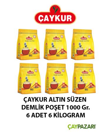  aykur Gold Filtering Teapot Bag 1000 Gr. (ZIPPERED BAG) 6 Pieces - Buy Online on GoSupps.com