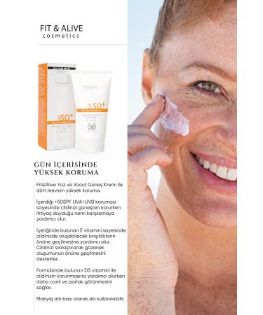 Fit & Alive Fitalive 50 Spf Sun Cream - 50 ml - Buy Online on GoSupps.com