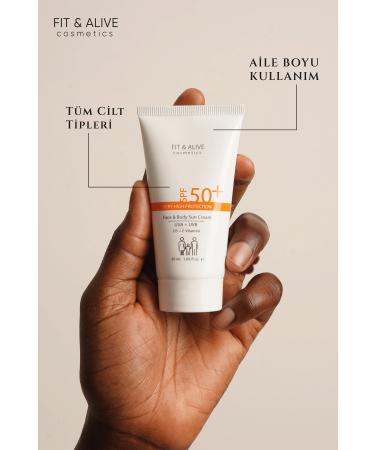 Fit & Alive Fitalive 50 Spf Sun Cream - 50 ml - Buy Online on GoSupps.com