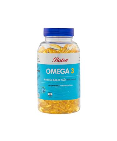Balen Omega 3 Norwegian Fish Oil 1380 Mg 200 Capsules (triglyceride Form)