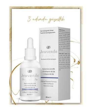 Jeuvenile Hyaluronic Acid 2% Serum - Intensive Moisturizer (Hyaluronic Acid ProvitaminB5 VitaminB3 Panthenol) - Buy Online on GoSupps.com