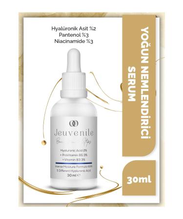 Jeuvenile Hyaluronic Acid 2% Serum - Intensive Moisturizer (Hyaluronic Acid ProvitaminB5 VitaminB3 Panthenol)