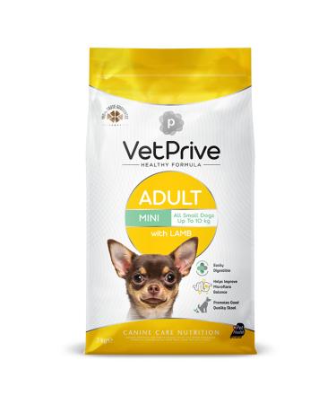 VetPrive Mini and Small Breed Adult Dog Food Lamb Meat 3 Kg