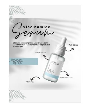 cliniva Anti-Blackhead and Acne Niacinamide Skin Care Serum 30ml (1% Hyaluronic Acid) - Buy Online on GoSupps.com