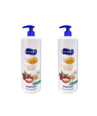 Hobby Argan Oil and Chamomile Flower Shampoo 1000 ML X 2 Pieces