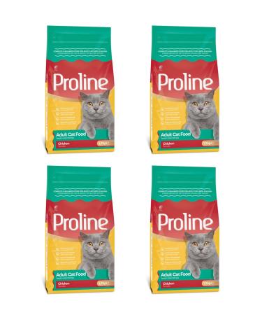 Proline Chicken Cat Food 1200 gr X 4 Packages (Locked Packaging) - Buy Online on GoSupps.com