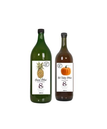Suheylaana Natural Pineapple Vinegar 2000 Ml - Natural Pumpkin Vinegar 1500 Ml