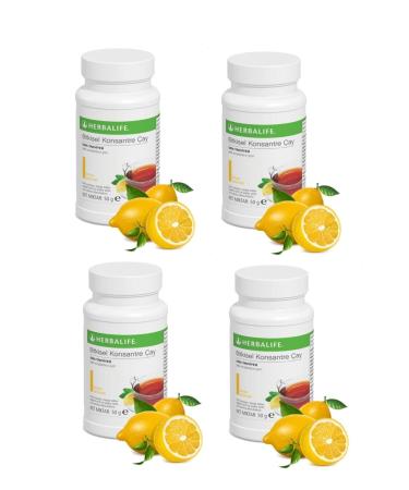 Herbalife 4 Piece Tea Set 4 Pieces 50 Gr Lemon Flavored