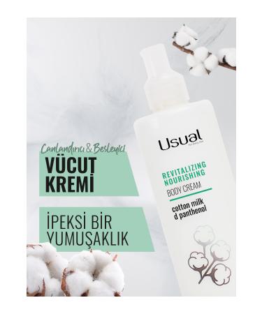 Usual Revitalizing & Nourishing & Moisturizing Cotton Milk Body Cream 250 ml - Buy Online on GoSupps.com